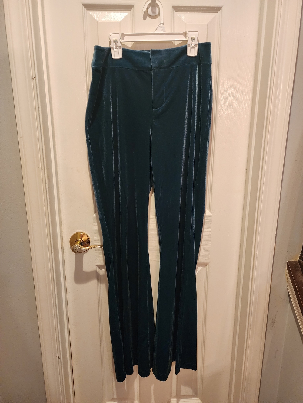 Nine West Dark Teal Satin Pants